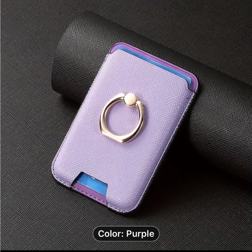 Purple Phone Case with Ring Holder